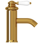 Robinet de lavabo de salle de bain robinet d'evier mitigeur de salle de bain mitigeur de salle d'eau maison intérieur 18 cm doré 