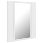 Armoire salle de bain à miroir led 40 x 12 x 45 cm acrylique blanc helloshop26 02_0006649