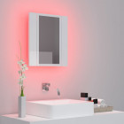  Armoire salle de bain à miroir LED 40x12x45 cm Acrylique - Couleur au choix