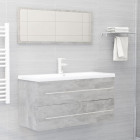 Ensemble de meubles de salle de bain 2 pcs - 100 x 38,5 x 48 cm aggloméré - Couleur au choix