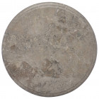 Dessus de table gris ø40x2,5 cm marbre