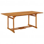 Table à dîner de jardin 180x90x75 cm bois d'acacia solide