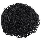 Chaîne d'avertissement noir 30 m ø4 mm plastique