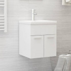 Armoire avec lavabo intégré blanc aggloméré