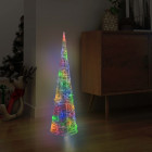  Cône lumineux décoratif pyramide à LED Acrylique Coloré 90 cm