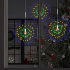  Feux d'artifice Noël extérieur 10 pcs Multicolore 20cm 1400 LED
