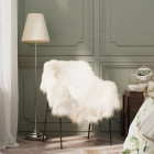 Housse de chaise en peau de mouton islandaise crème 70x110 cm
