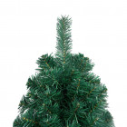  Demi-arbre de Noël artificiel avec LED et boules Vert 120 cm