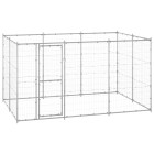 Chenil extérieur cage enclos parc animaux chien extérieur acier galvanisé 7,26 m²  02_0000428