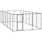 Chenil extérieur cage enclos parc animaux chien d'extérieur pour chiens acier 21,78 m²  02_0000364