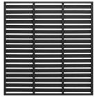 Panneau de clôture wpc 180x180 cm noir