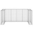 Mur en gabion pour poubelles acier galvanisé 254x100x110 cm