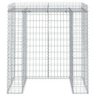 Mur de gabion pour poubelle 110x91x120 cm fer galvanisé