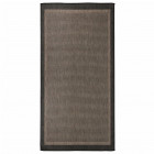 Tapis à tissage plat d'extérieur 100x200 cm marron foncé