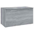 Coffre de rangement sonoma gris 84x42x46 cm bois d'ingénierie