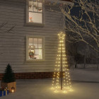  Sapin de Noël avec piquet Blanc chaud 108 LED 180 cm