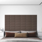 Panneaux muraux 12 pcs 30x15 cm tissu 0,54 m² - Couleur au choix