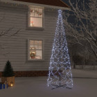 Arbre de Noël cône 1400 LED Blanc froid 160x500 cm