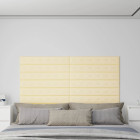 Panneaux muraux 12 pcs crème 90x15 cm similicuir 1,62 m²