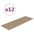 Panneaux muraux 12 pcs 90x30 cm similicuir 3,24 m² - Couleur au choix