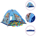 Tente de jeu pour enfants bleu 120x120x90 cm