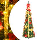  Sapin de Noël artificiel escamotable 150 LED vert 180 cm