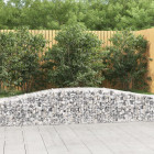 Paniers à gabions arqués 7 pcs 400x50x40/60 cm fer galvanisé