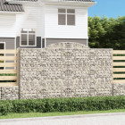 Panier de gabions arqué 300x50x180/200 cm fer galvanisé