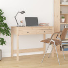 Bureau avec tiroirs 100x50x78 cm bois massif de pin