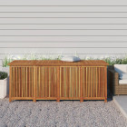 Boîte de rangement de jardin 200x80x75 cm bois massif d'acacia