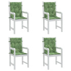 Coussins de chaise à dossier bas lot de 4 modèle de feuille