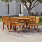 Table de jardin 150x90x75 cm bois d'acacia solide