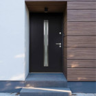 Porte d'entrée anthracite 110x207,5 cm aluminium