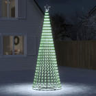  Arbre de Noël lumineux conique 688 LED blanc froid 300 cm