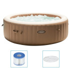 Baignoire de massage à bulles ronde purespa 216x71cm 6 personnes