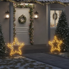  Décoration lumineuse étoile de Noël avec piquets 115 LED 85 cm