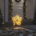 Décoration lumineuse étoile de Noël piquets 3 pcs 50 LED 29 cm