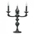 Lampe de table grise neoclassic 3 ampoules 51 cm
