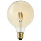 Ampoule ronde ambrée avec filament led 17,2 cm