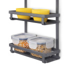 Porte-bocaux à épices Titane, acier, gris anthracite