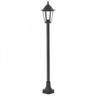 Lampadaire bayswater, polypropylène et verre, noir