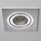 Plafonnier chromé techno 1 ampoule 2 cm