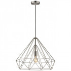 Suspension nickel satiné telford 1 lumières