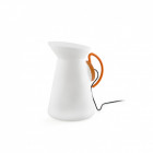 Lampe de jardin orange jarret 1 ampoule h53 cm