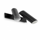 Aplique murale noire link 2 ampoules