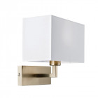 Applique piccolo, nickel, avec abat-jour blanc