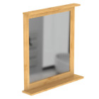 Miroir avec cadre en bambou 67x11x70 cm