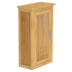 Armoire haute avec porte bambou 40x20x70 cm