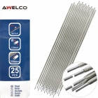 Electrodes soudage rutile 2 x 300 mm 25 pièces awelco baguette enrobée soudure à l'arc acier