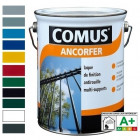 Ancorfer satin 0,75l noir  - peinture-laque de finition antirouille pour métaux et autres supports (bois, plâtre...) - comus